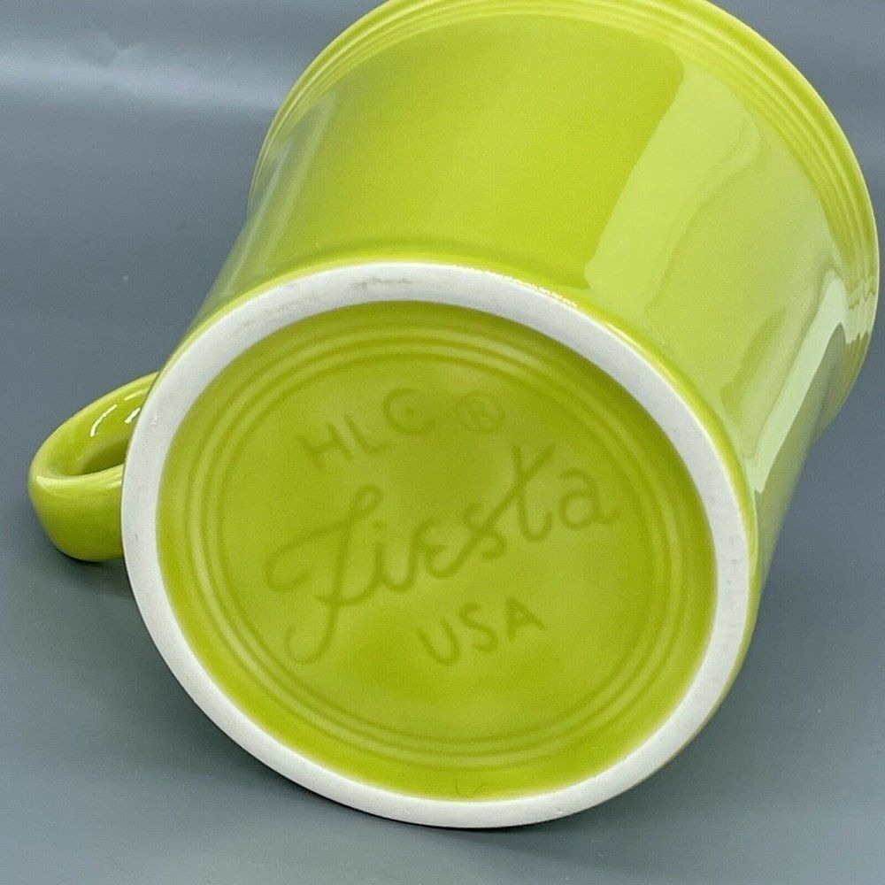 Fiesta HLC Fiestaware Cup Mug Tom & Jerry O Ring Handle Lemongrass Lime Green - Picture 5 of 11